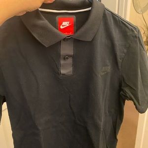 Men’s Nike black polo shirt